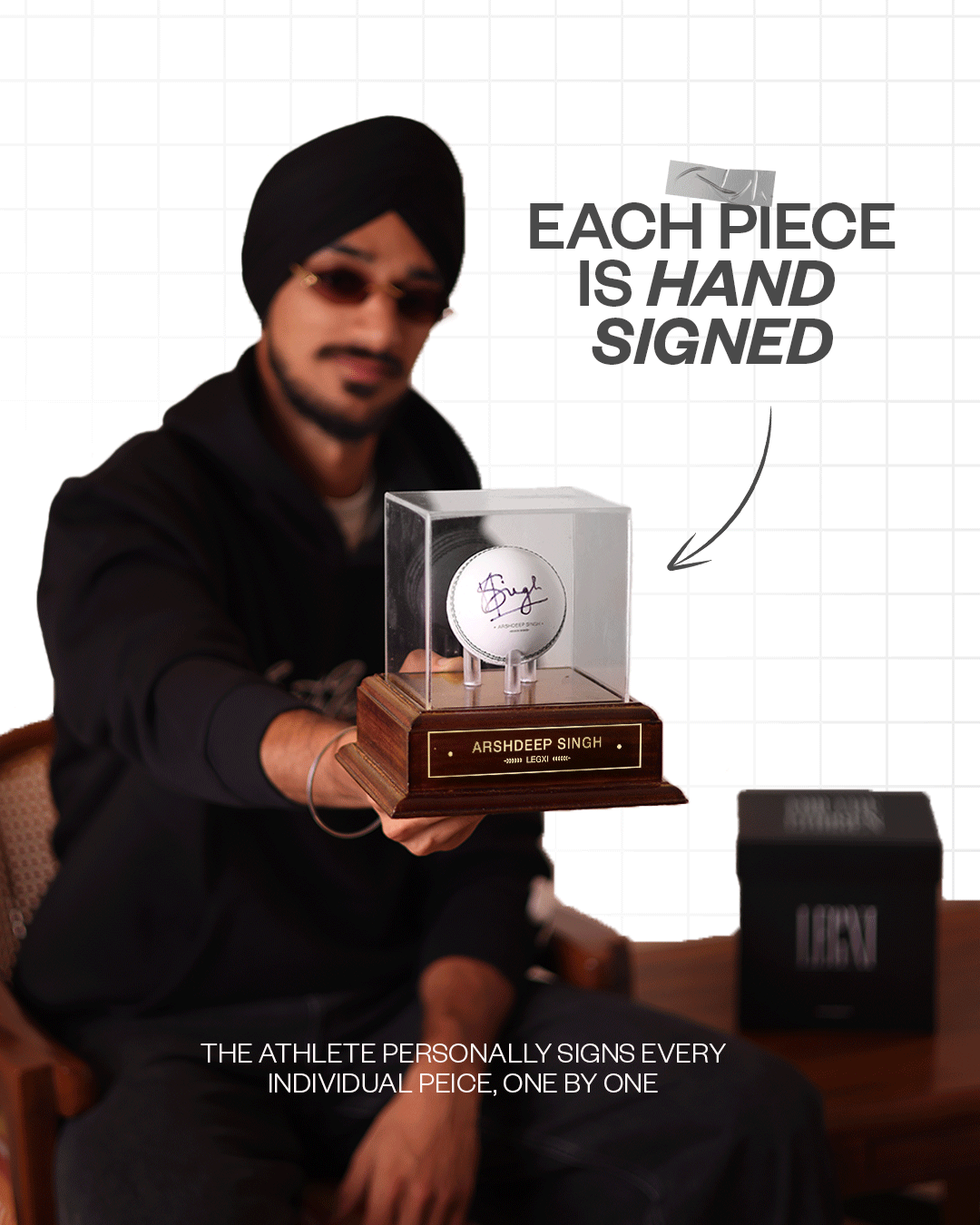 Arshdeep Singh : Official Hand-Signed Leather Ball