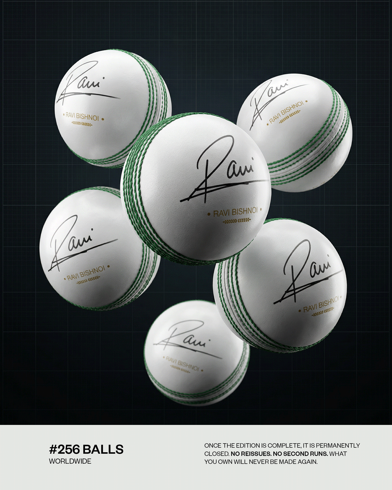 Ravi Bishnoi: Official Hand-Signed Ball