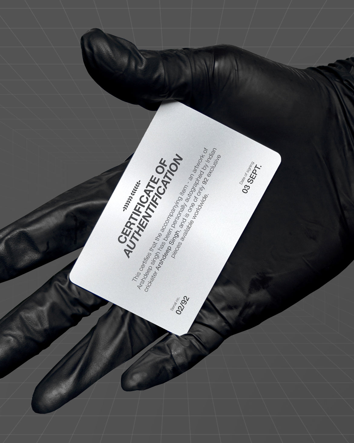 Arshdeep Singh Hand Signed 24 Carat Gold Edition