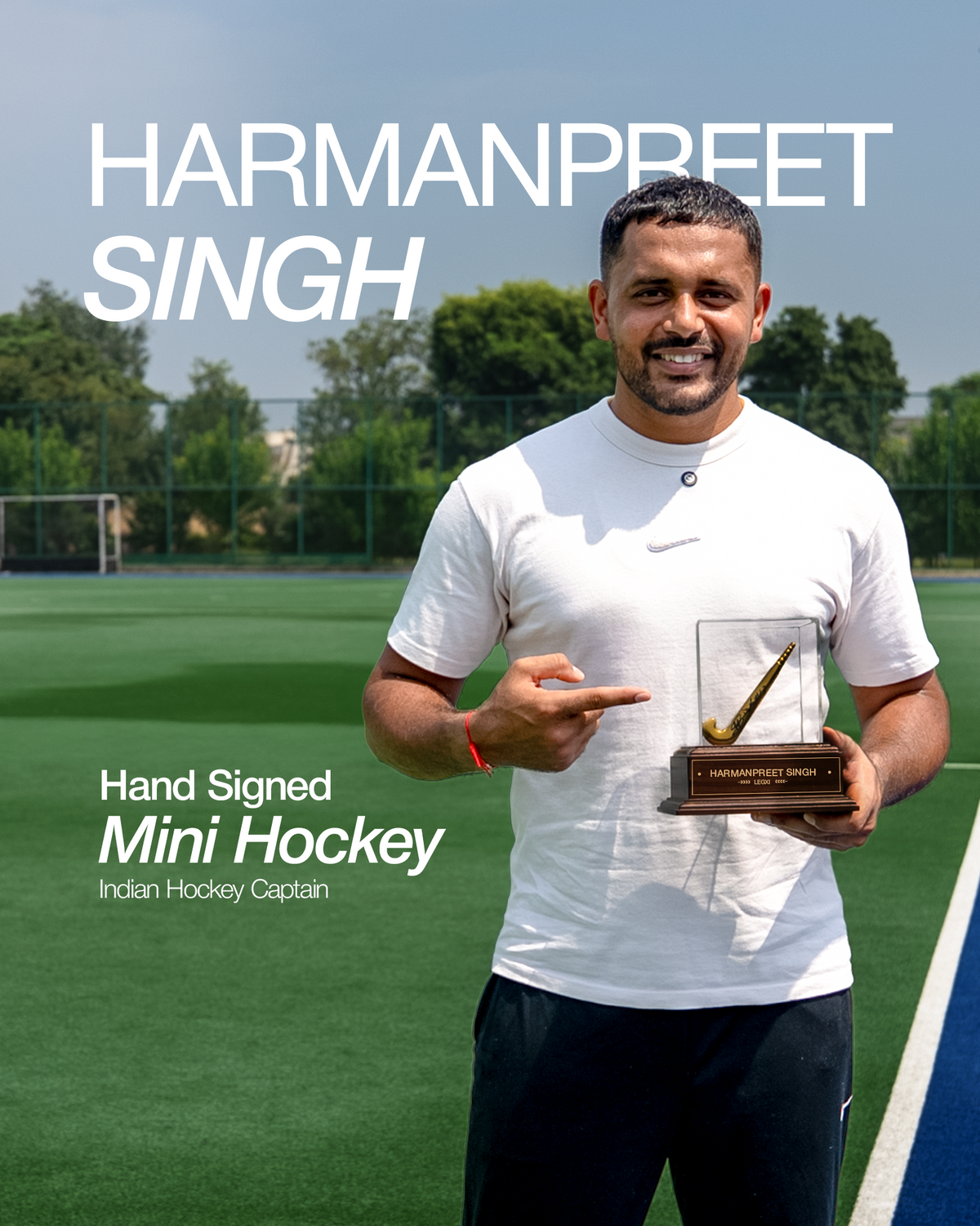 HARMANPREET SINGH : HAND SIGNED MINIATURE HOCKEY