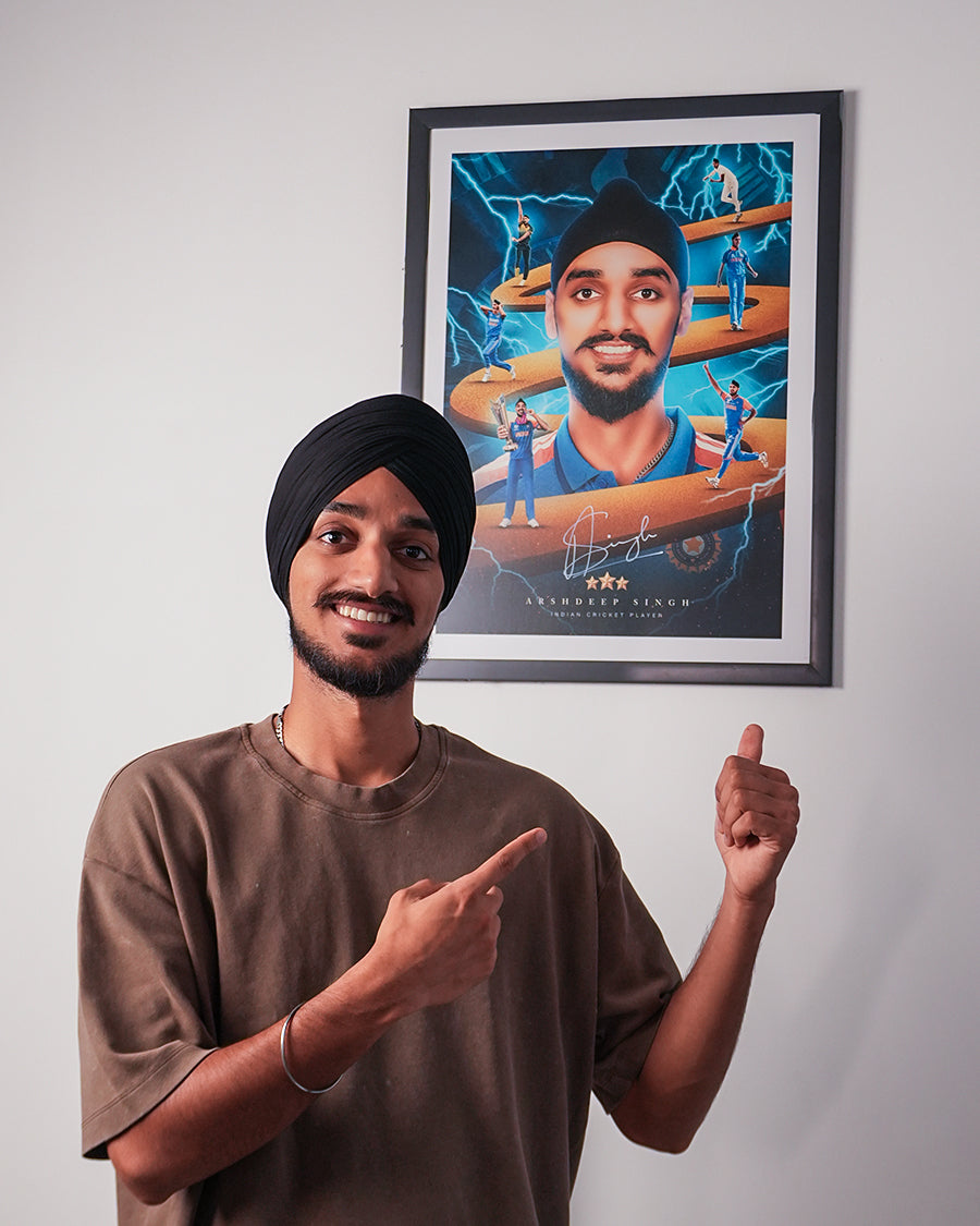 Arshdeep Singh Hand Signed 24 Carat Gold Edition