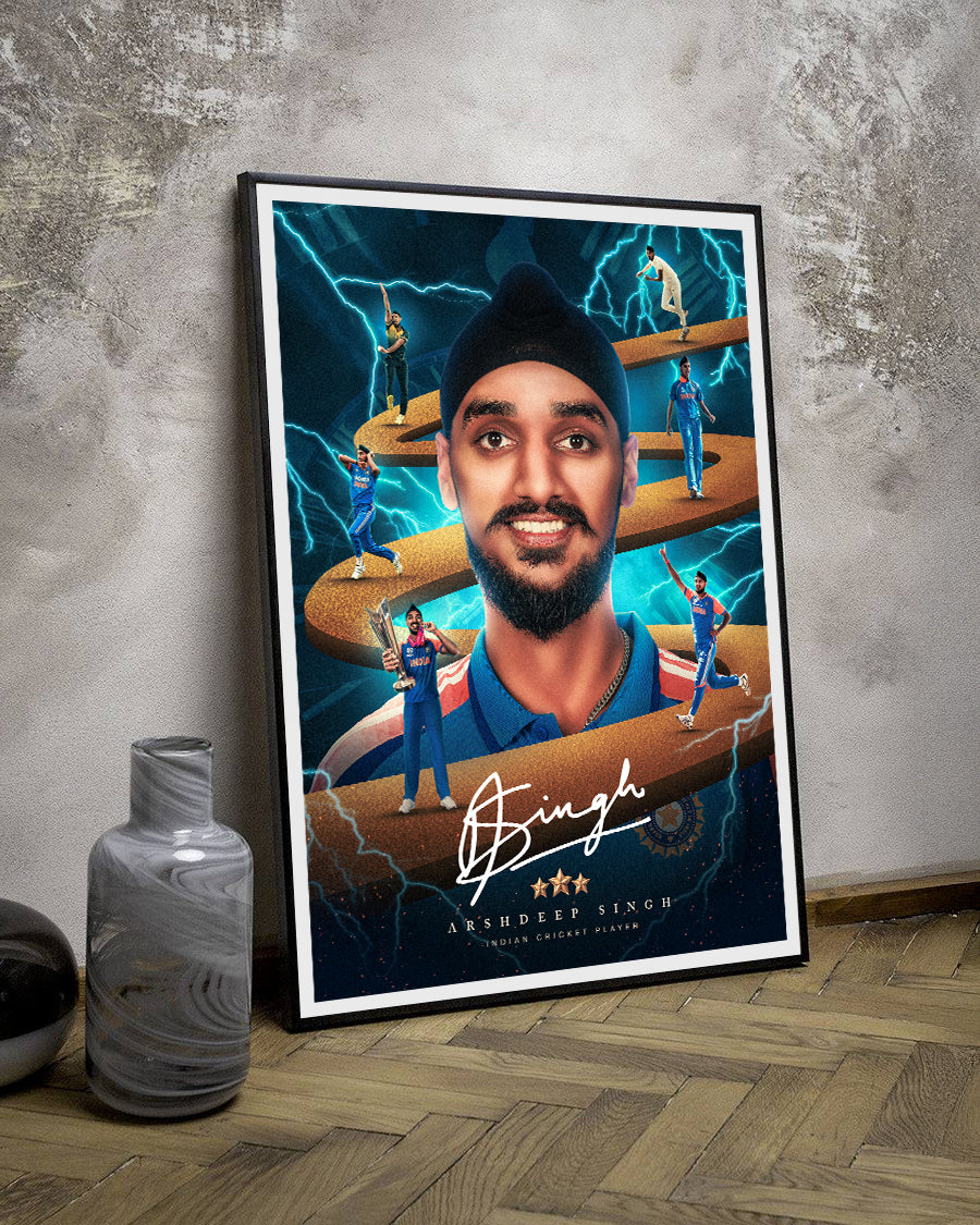 Arshdeep Singh Hand Signed 24 Carat Gold Edition