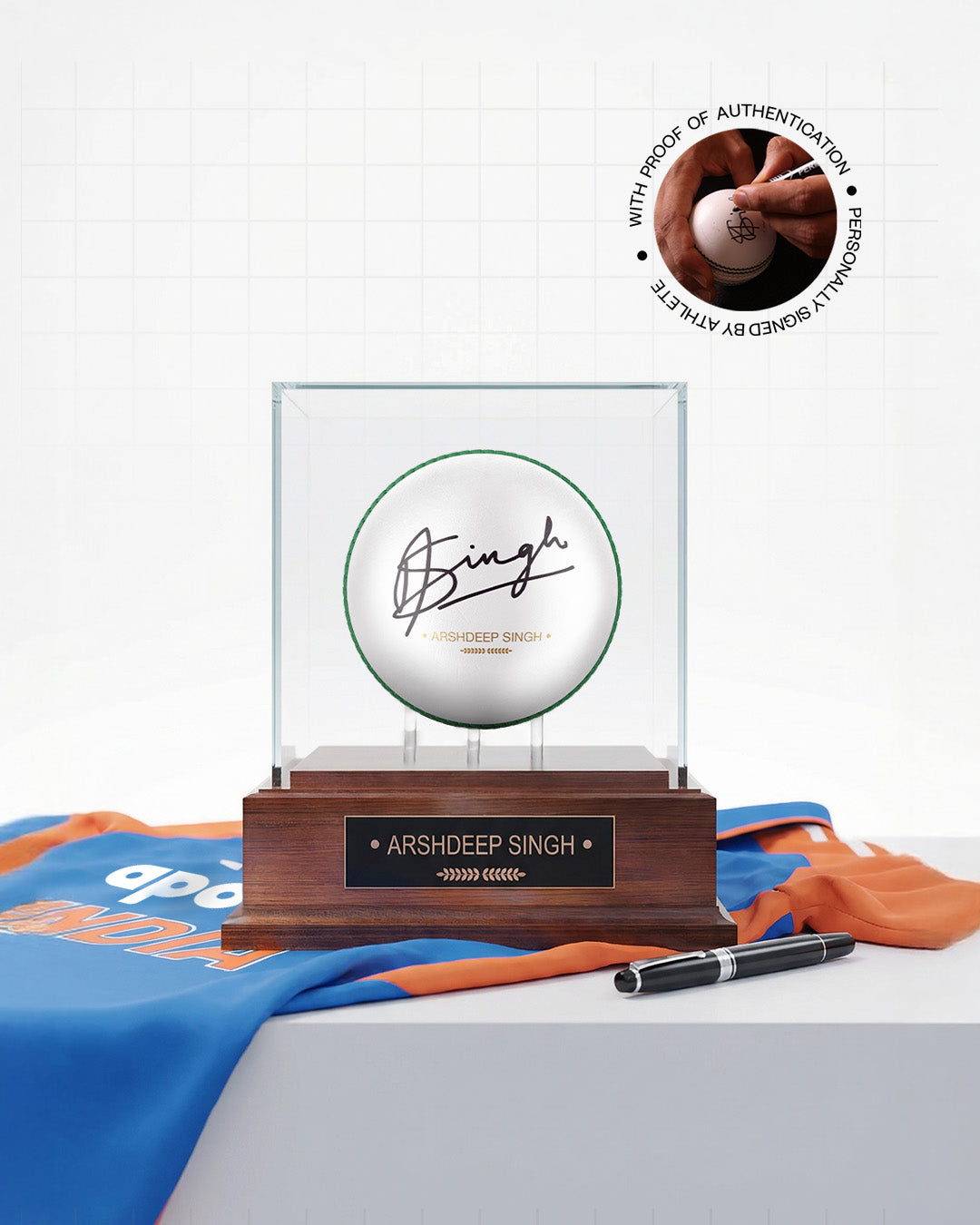 Arshdeep Singh : Official Hand-Signed Leather Ball