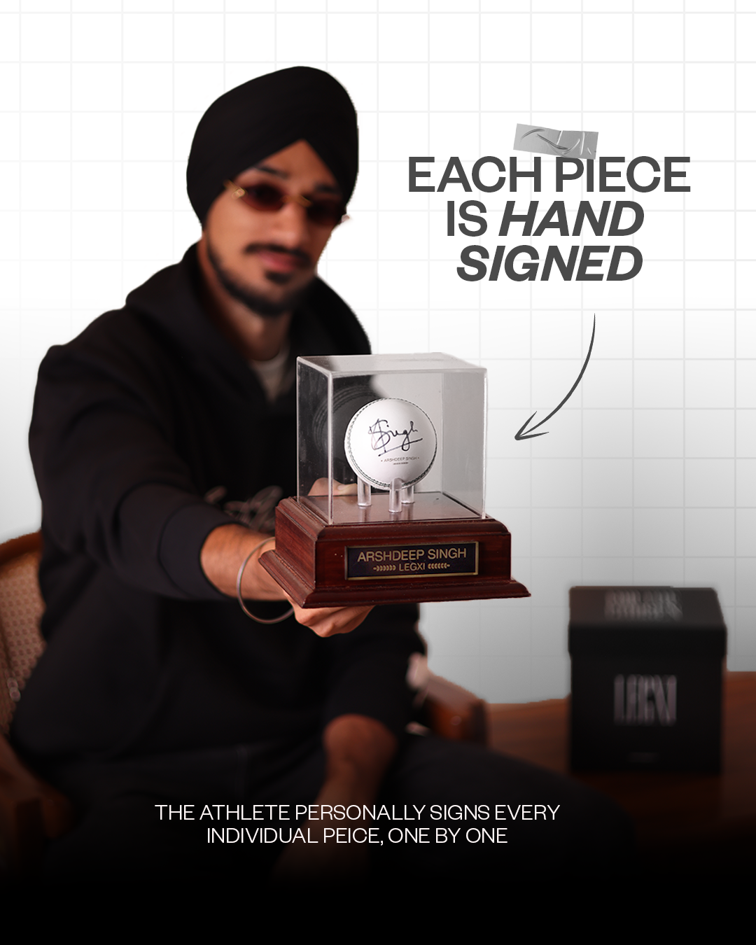 Arshdeep Singh : Official Hand-Signed Leather Ball