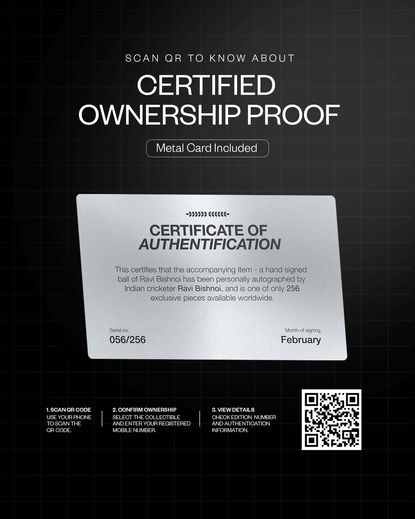 Ravi Bishnoi: Official Hand-Signed Ball